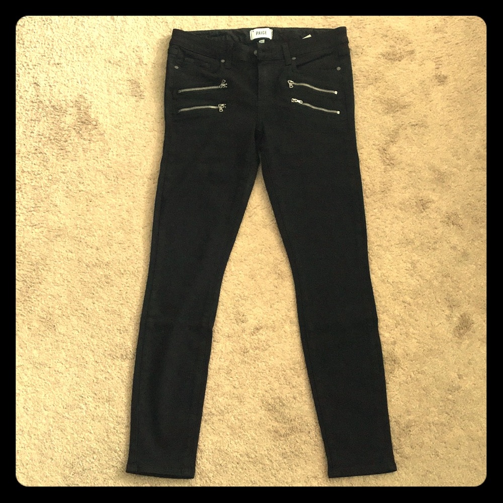 Paige 'Edgemont' Ultra Skinny Zipper Jeans sz 30